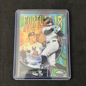 Aaron Judge Topps Chrome Fortune 15 Baseball Card
